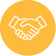 Icon of hands shaking