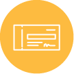 Icon of a check